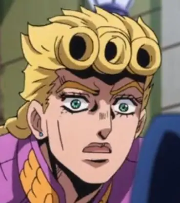 A JoJo character staring in disbelief.